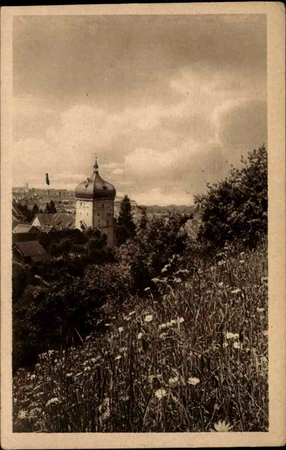 Alt Bregenz am Bodensee Vorarlberg Österreich Color AK 1926 gelaufen Fernblick