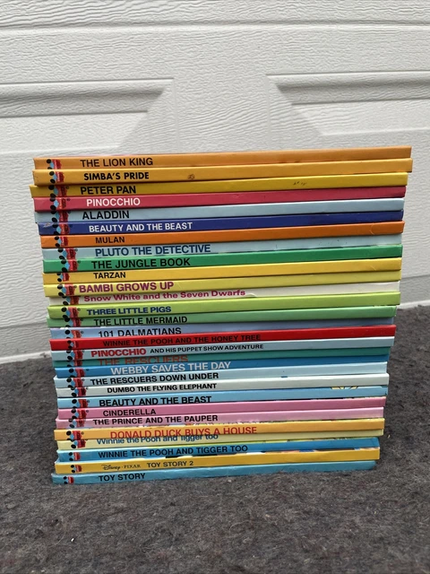 Disney Wonderful World Of Reading Books - Lot of 29 Hardcover Cinderella, Winnie