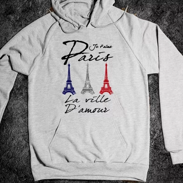 France hoodie, T-shirt, Paris, fashion, vacation, Eiffel Tower, Europe, S-2XL