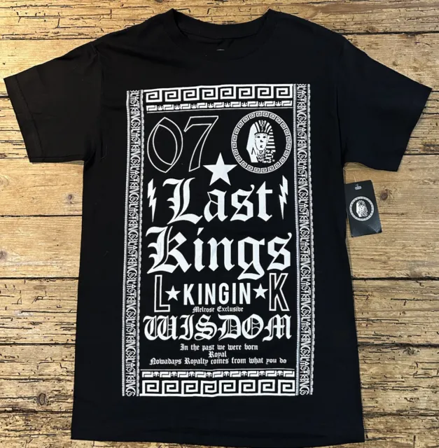 Last Kings Men Sz S Black Egyptian Graphic T-Shirt NWT