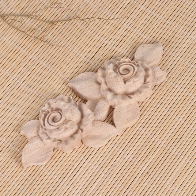 Strumenti in legno decorazioni floreali decalcomanie artigianato legno intagliato decalcomania legno