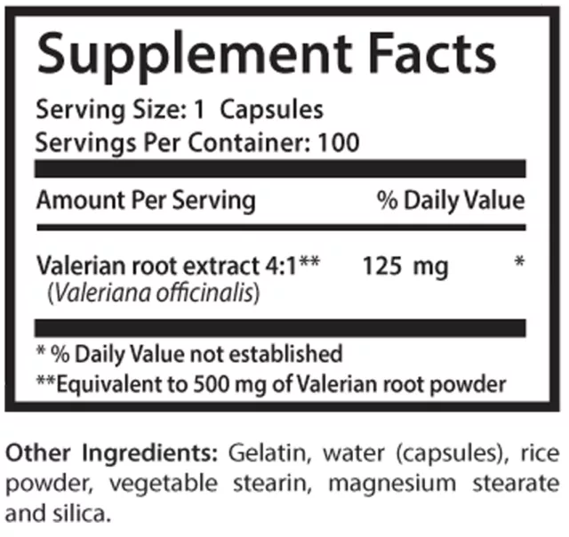 Valerian Root 1500 - Valerian Root Extract 4:1 - Natural & Herbal Alternative 2B 2