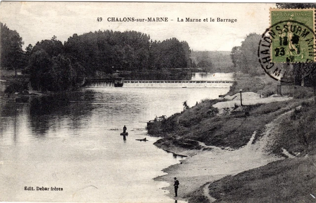 B1579+51- Chalons Sur Marne  La Marne Et Le Barrage