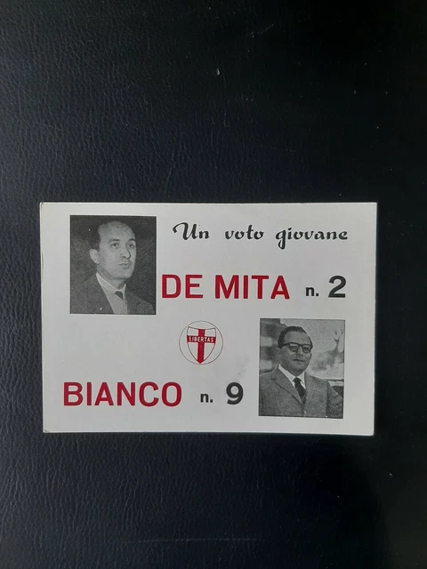 Cartolina Politica Propaganda De Mita Bianco Libertas Nusco