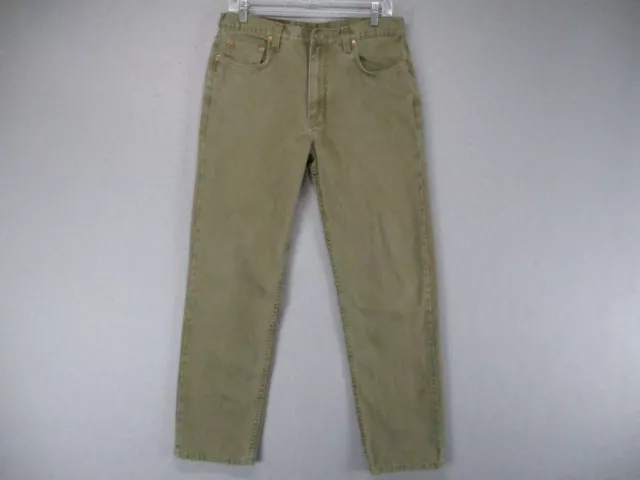 Vintage Levis 550 Jeans Mens 34x32 Beige Corduroy 90s Relaxed Fit USA Made Pants