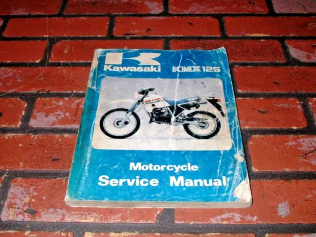 Genuine Kawasaki Kmx125 Dealers Workshop  Manual. 1986.