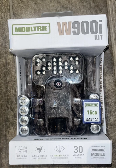 Moultrie W900i Infrared Hunting Trail Camera Deer 30MP MCG-13485 w/ 16GB SD Card