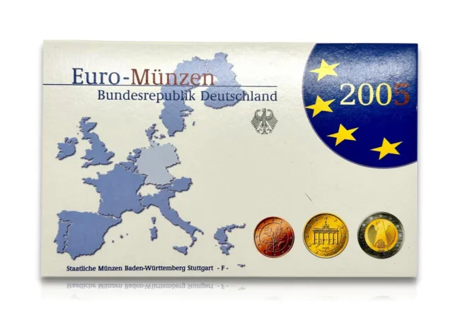 KMS Kursmünzensatz Deutschland - Euro € - 2005 - PP - Ausführung  A D F G J