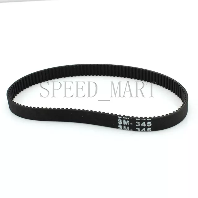 345-3M HTD 3mm Timing Belt 115 Tooth Cogged Rubber Geared 10mm Wide CNC Drives