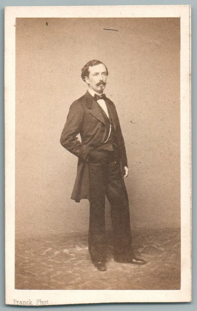 CDV Photo Ancienne - Homme élégant Avec Haut-de-forme Et Canne - Graffe à Paris