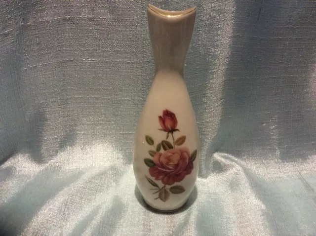 Bud vase bavaria germany white with flower