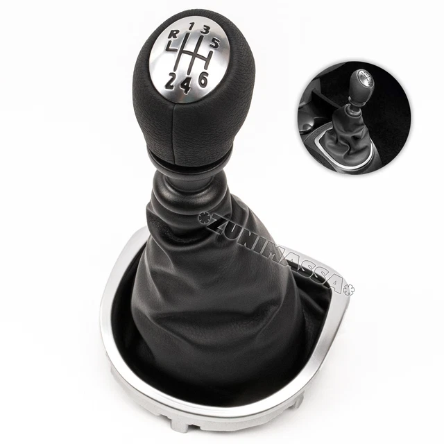 Inter-Sale Kit Pommeau + Soufflet + Cadre Boîte De Vitesses 6 Rapports - Plug & Play VW Golf 5/6, Jetta, EOS, Scirocco