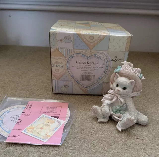 Enesco Calico Kittens - Just Thinking About You - 1992