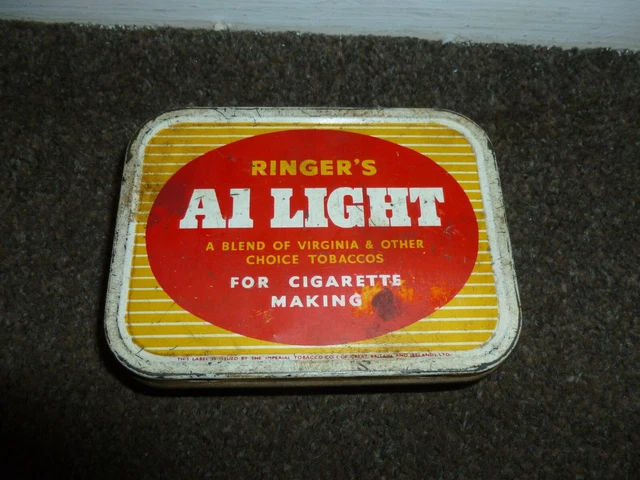 ringers a1 light tobacco tin RINGERS A1 LIGHT Tobacco Tin £6.51