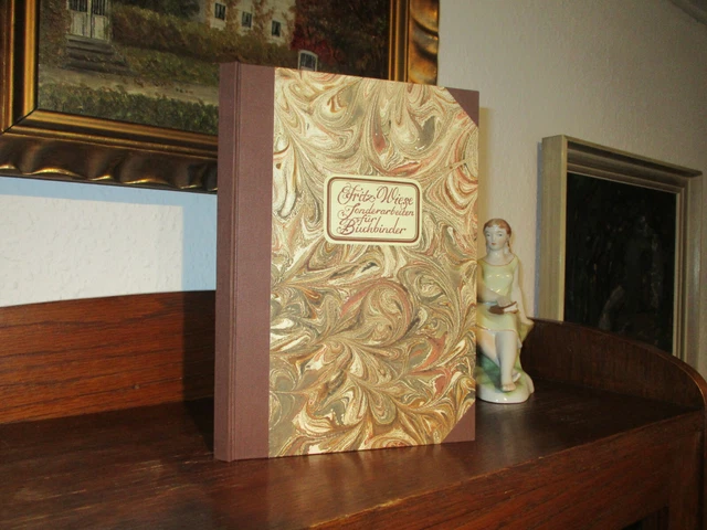 Fritz Wiese BUCHBINDER SONDERARBEITEN 1948 Buchbinden BUCHBINDEREI Handeinband
