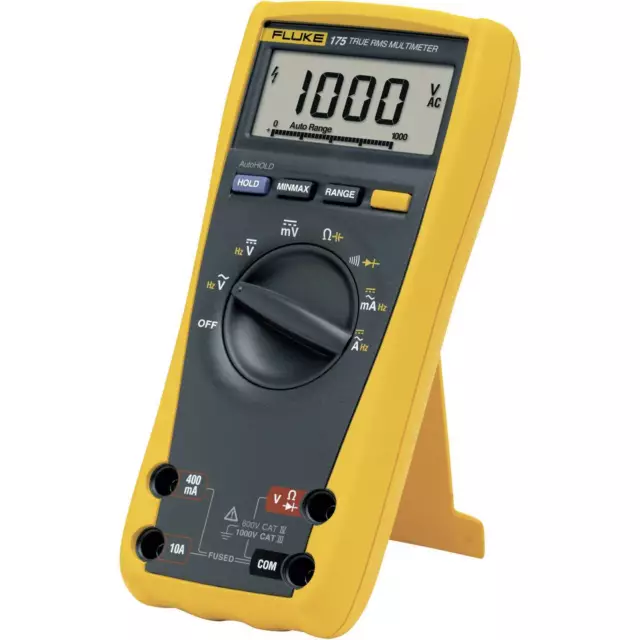 Fluke 175 Multímetro Digital True RMS Display Iluminado 6000 Puntos COD 1592901