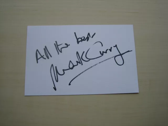 Mark Curry (Blue Peter) hand signed RARE