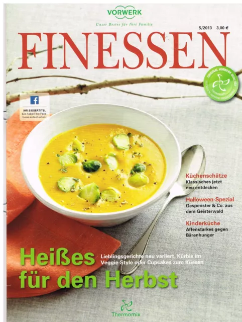THERMOMIX VORWERK: FINESSEN Rezeptheft + Magazin 5/2013 EUR 2,50 ...