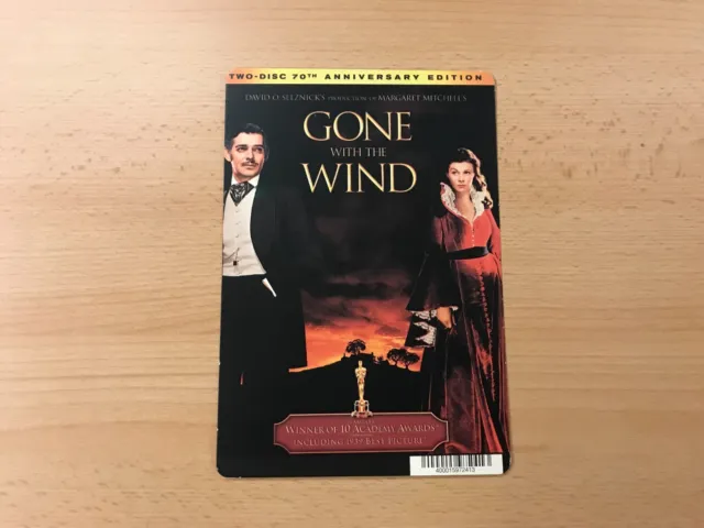 Blockbuster Movie Backer Card Mini Poster Art (5.5" x 8") - Gone w/ the Wind 70