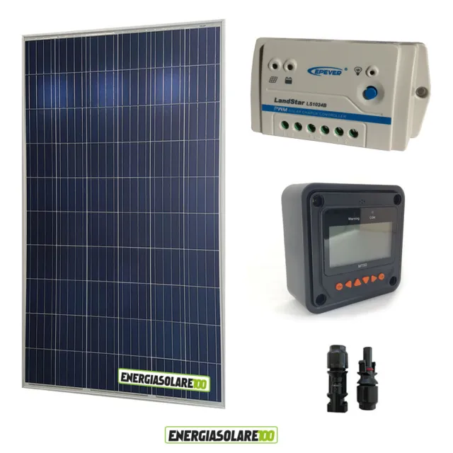 Kit Solaranlage Photovoltaik solarmodul 280W 24V Laderegler 10A PWM EPsolar Disp