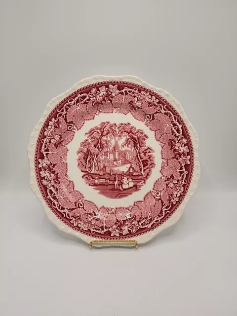 Masons "Vista Pink" Large Dinner Plate - 10 5/8 Inch