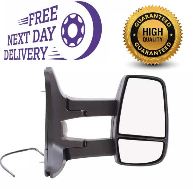 Ford Transit MK8 14=>19 Long Arm Manual Door Wing Mirror Off Side Drivers