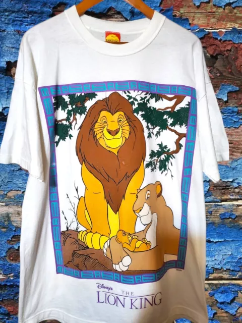 DISNEY The Lion King Mufasa Simba Sarabi T-shirt 90s Vintage Super Rare OSFA