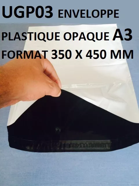 Pochettes plastiques opaques 60 x 60 cm 55 µ