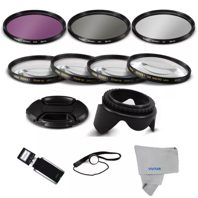 40.5MM Lens Filter & Close Up Macro Kit SONY ALPHA A5100 A6000 FAST SHIP
