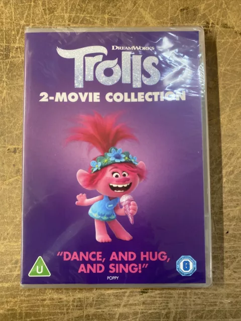 Trolls/ Trolls World Tour 2 Movie Collection NEW SEALED 1 & 2 DVD BOX SET