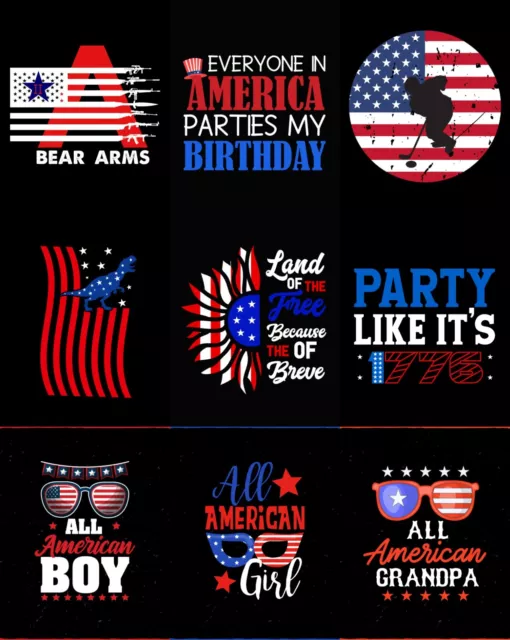 100 4th Of July Designs Bundle (AI, DXF, EPS, JPG, PNG, SVG)