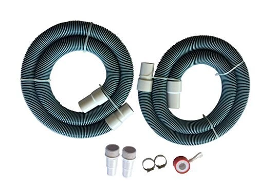 Professional 1 1/2" Swimming Pool Filter Hose Replacement Kit (6 Feet, 2 Pack)