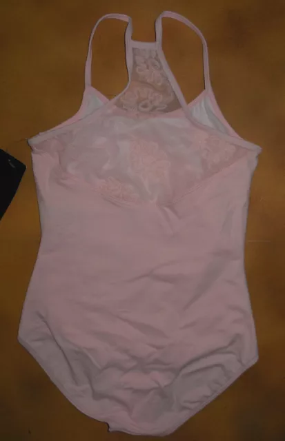 NWT Bloch Candy Pink Camisole Leotard  Mesh Racer Back Med Child 8-10 CL4070