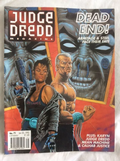 Judge Dredd Megazine Vol2 #71 Karyn PSI, Mean Machine, Armitage (2000ad)