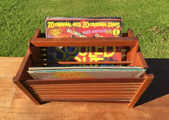 Timber Vintage Magazine Or Record Rack