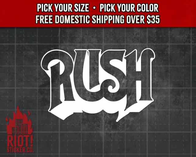 Rush Decal for Car Band Logo Sticker for Laptop Prog Rock