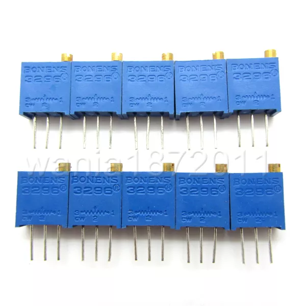 10 X New 100 Ohms 3296W Trimmer Trim Potentiometer Pot Resistors 101