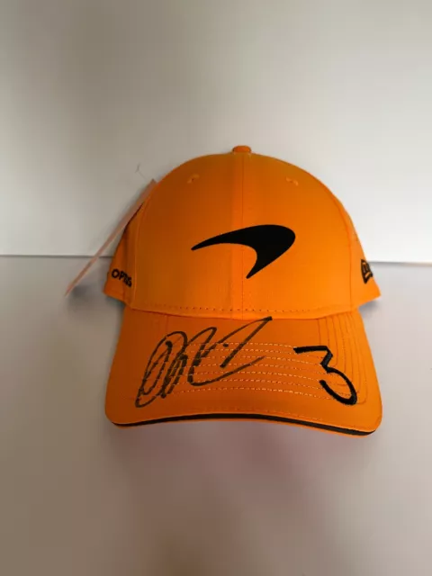 Autographed Formula 1 Mclaren Daniel Ricciardo signed HAT 2023 Original JSA