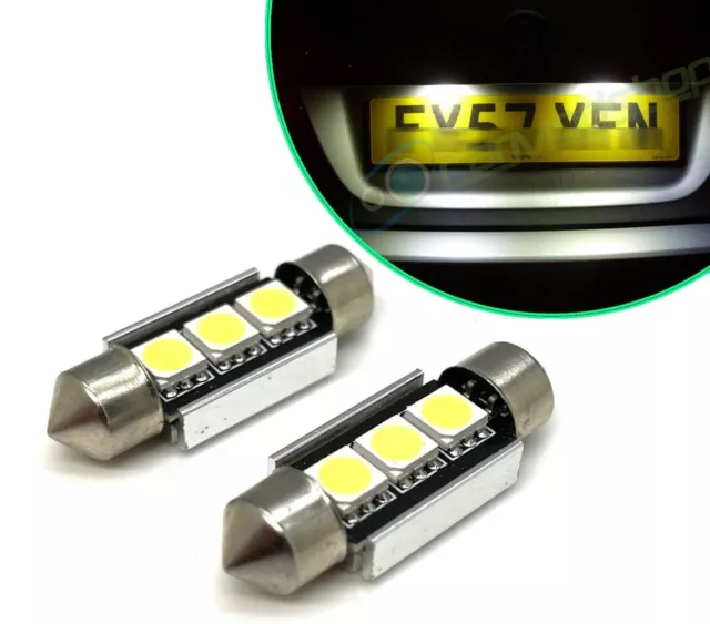 LED Rear Number Plate Bulbs Lights Replacement For Vauxhall Astra Mk4 Estate 239