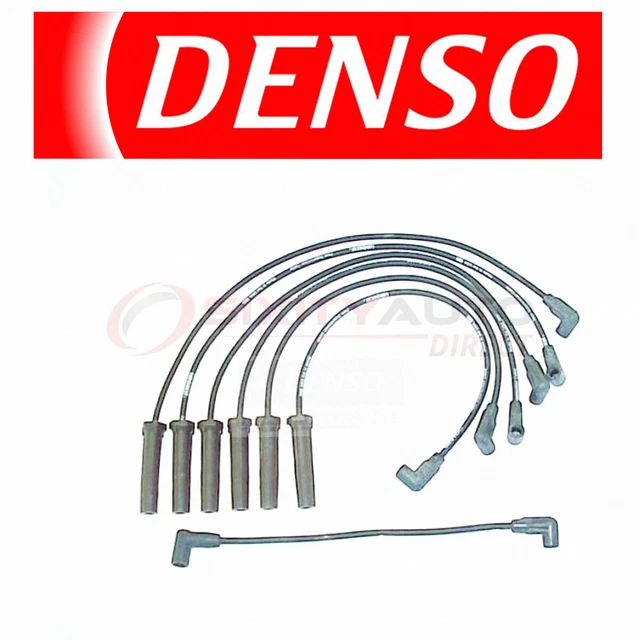 Denso Spark Plug Ignition Wires Set for Pontiac 6000 2.8L V6 1985-1986 Tune tv