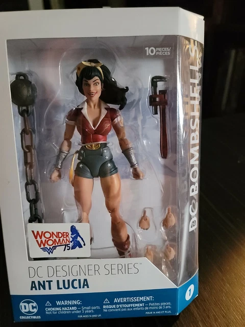 DC Designer Series -Wonder Woman -  Bombshells Action Figure by Ant Lucia - New