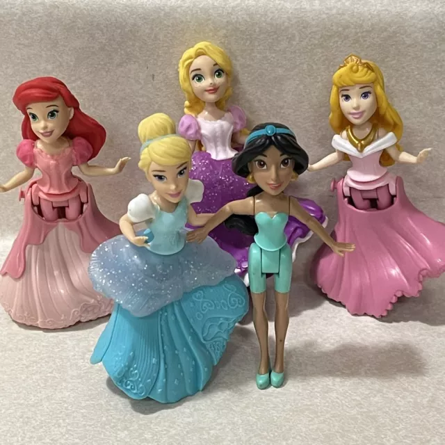 Disney Princess Barbie doll articulated Rapunzel Belle Merina Jasmine Aurora