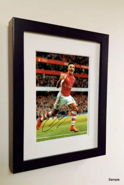 7x5 Signed Alexis Sanchez Autographed Arsenal Photo Picture Frame Memorabilia 2