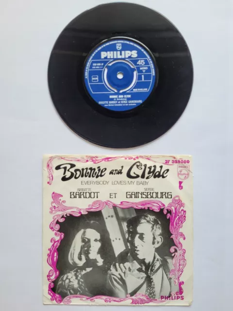 Brigitte Bardot Serge Gainsbourg Bonnie And Clyde Dutch Ep/45 T Hollande