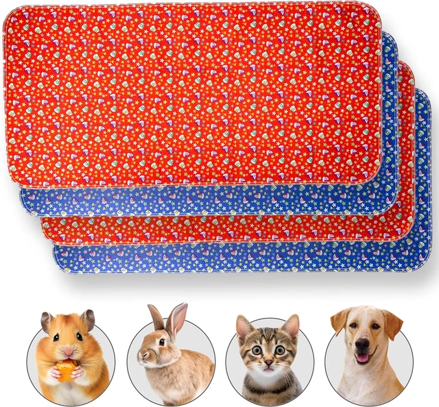 Guinea Pig Cage Liner Fleece Cage Liners Puppy Pads Washable Reusable Waterproof