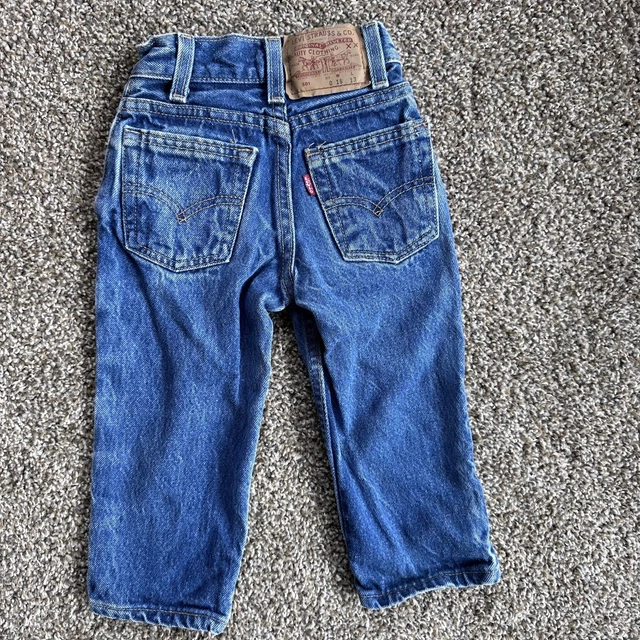 Vintage Levi's 501 Denim Jeans Sz 0 Toddler Baby Made In USA
