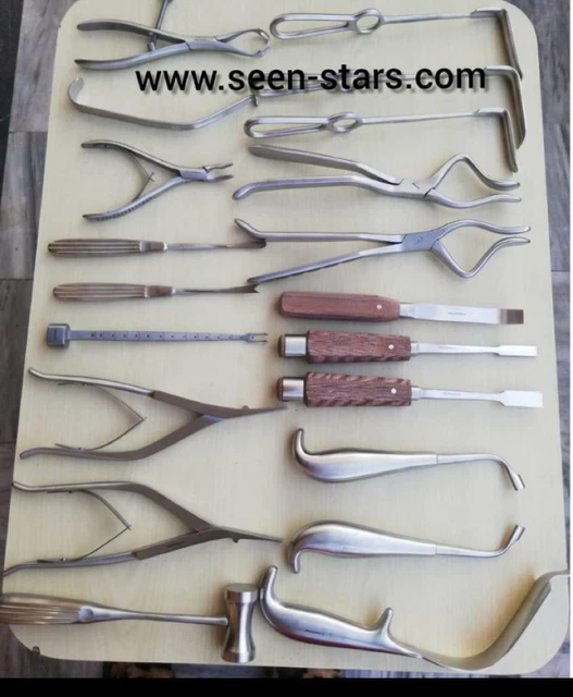 Set Strumenti Chirurgici Per Chirurgia Maxilo Facciale Da 20 Pz