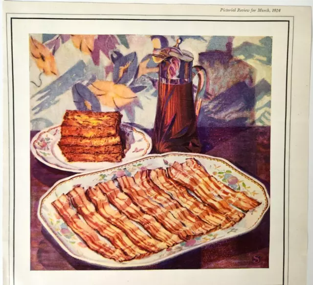 Swifts Premium Hams And Bacon Vintage 1924 Ad Magazine Print Foods Meats