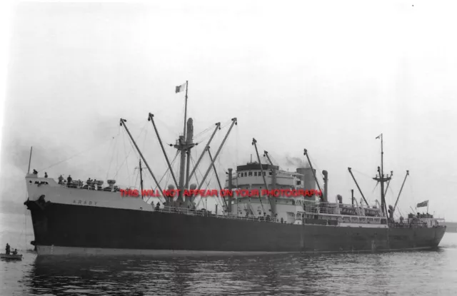 Vintage Cargo Ship/Liner Araby Genuine Photograph Postcard Size