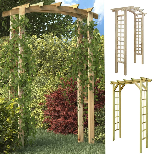 Gartenbogen Rosenbogen Torbogen Kiefer Holz Rankhilfe Spalier Rankgitter